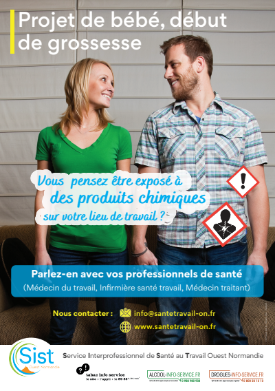 Affiche Risque Chimique Grossesse - SIST Ouest Normandie